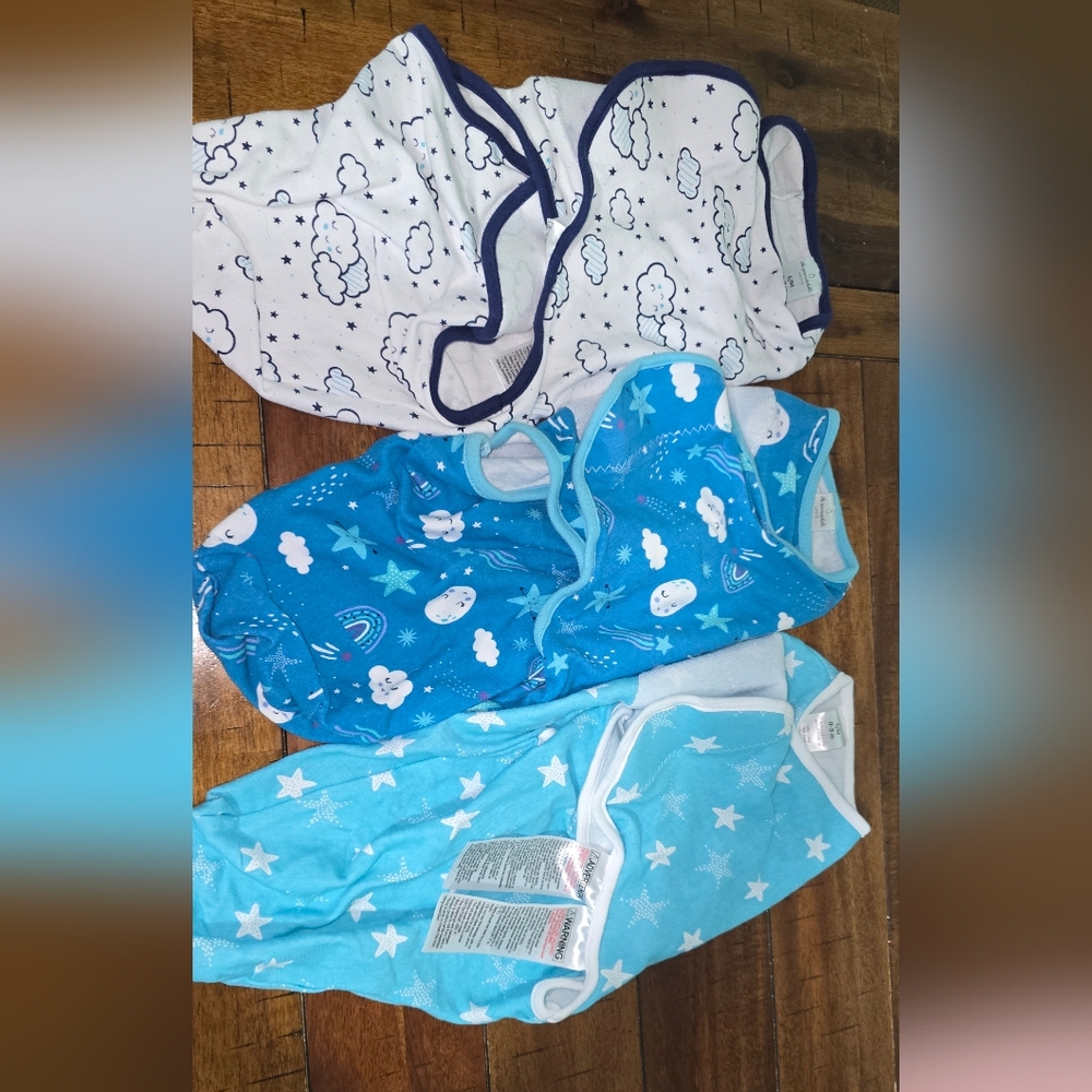 Peanutshell Swaddle Set Cloud, Star And Moon